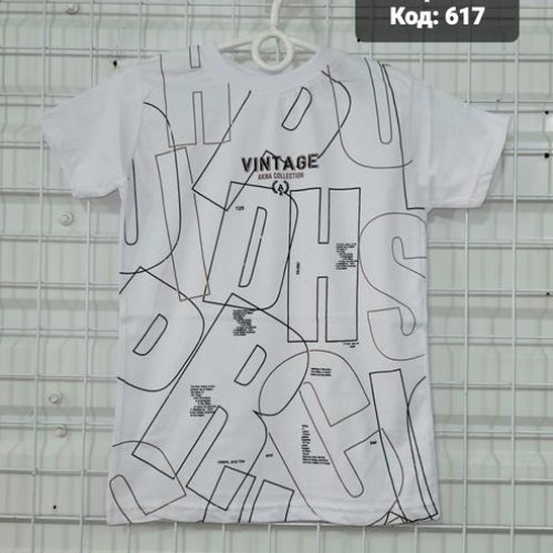 Футболка AMZ (6-10) 617 white (лето) AMZ 617 white