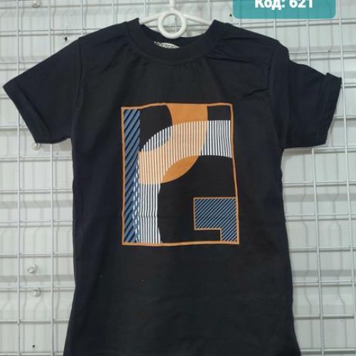 Футболка AMZ (6-10) 621 black (лето) AMZ 621 black