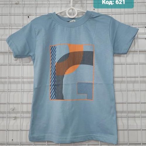 Футболка AMZ (6-10) 621 l.blue (лето) AMZ 621 l.blue