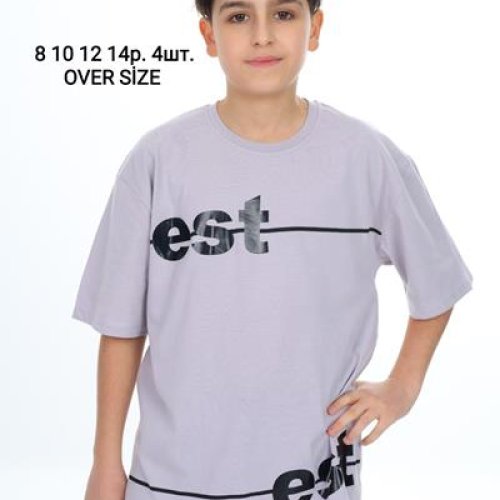 Футболка AMZ (8-14) AZ8 grey (лето) AMZ AZ8 grey