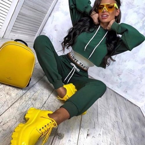 Костюм спорт Modnulya (42-46) N604 green (деми) Modnulya N604 green