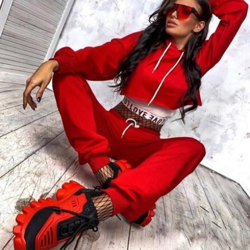 Костюм спорт Modnulya (42-46) N604 red (деми) Modnulya N604 red