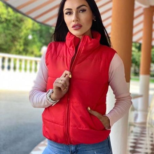 Жилетка Modnulya (42-46) N621 red (деми) Modnulya N621 red