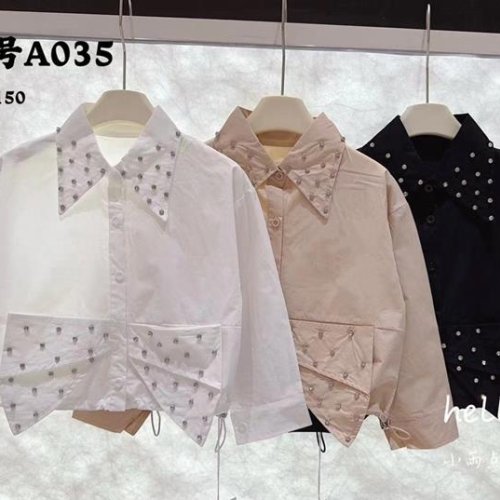 Блузка Delfinka (110-150) A035 white (деми) Delfinka A035 white