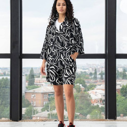 Костюм Sinevir (S-XL) A27 black-white (лето) Sinevir A27 black-white
