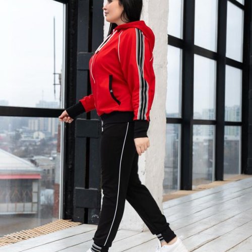 Костюм спорт AZNA (XL-4XL) Д108 red (деми) AZNA Д108 red