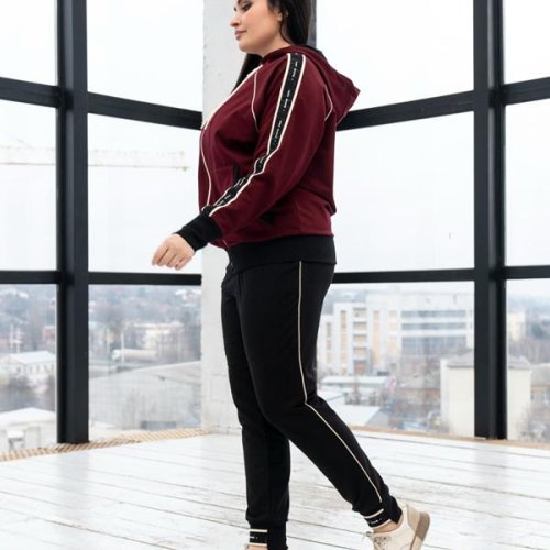 Костюм спорт AZNA (XL-4XL) Д108 wine (деми) AZNA Д108 wine
