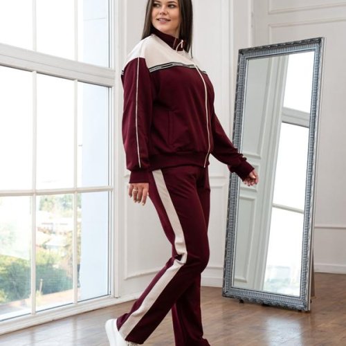 Костюм спорт AZNA (XL-4XL) Д159 wine (деми) AZNA Д159 wine