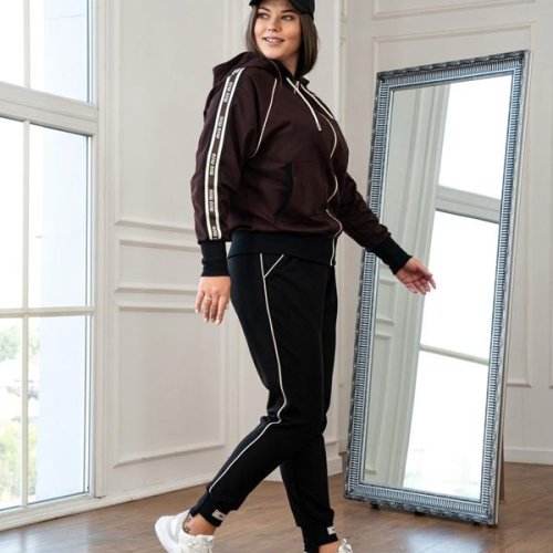 Костюм спорт AZNA (XL-4XL) Д155 brown (деми) AZNA Д155 brown