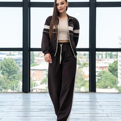 Костюм спорт AZNA (S-XL) Д148 brown (деми) AZNA Д148 brown