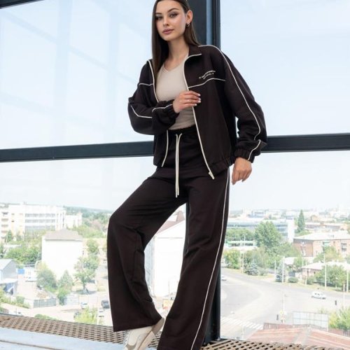Костюм спорт AZNA (S-XL) Д144 brown (деми) AZNA Д144 brown
