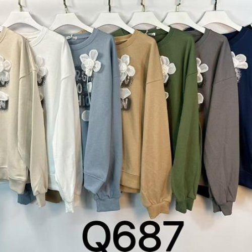 Свитер KissMe (L-4XL) Q687 mix (деми) KissMe Q687 mix