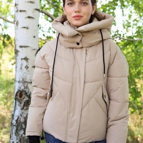 Куртка Monarlir (S-2XL) 9105-45 beige (зима) Monarlir 9105-45 beige