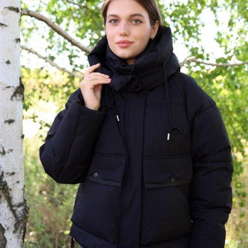 Куртка Monarlir (S-2XL) 9118-1 black (зима) Monarlir 9118-1 black