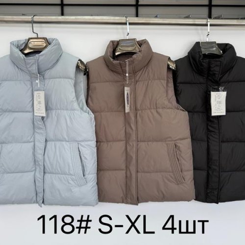 Жилетка Yafeier (S-XL) 118 black (деми) Yafeier 118 black