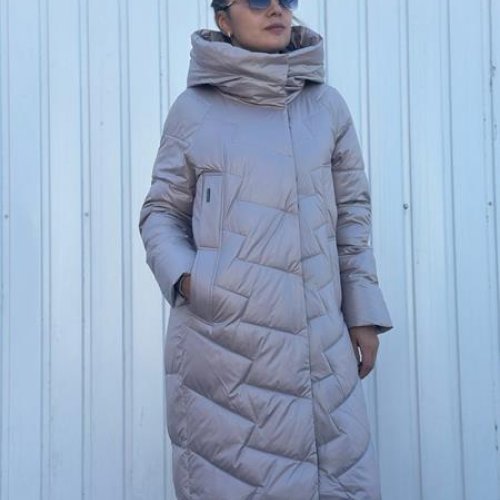 Пуховик Yafeier (46-54) 2383 beige (зима) Yafeier 2383 beige
