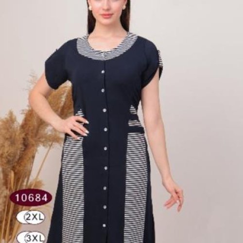 Халат Romeo life (50-56) 10684 navy (лето) Romeo life 10684 navy