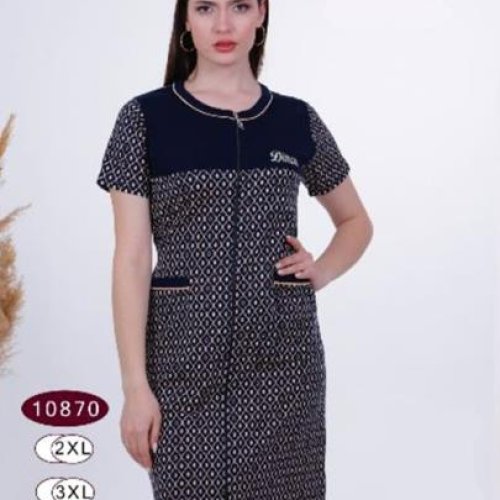 Халат Romeo life (50-56) 10870 navy (лето) Romeo life 10870 navy