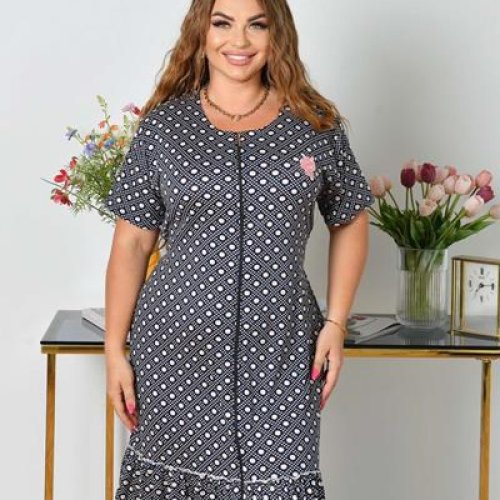 Халат Romeo life (54-62) 1338 navy (лето) Romeo life 1338 navy