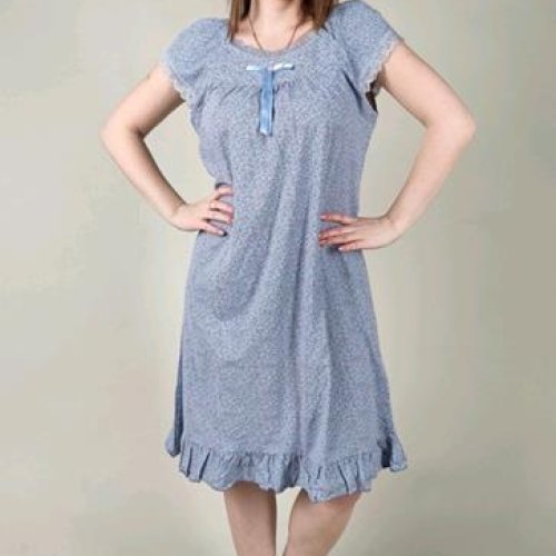 Ночнушка Romeo life (50-58) 300001 l.blue (лето) Romeo life 300001 l.blue