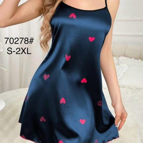 Ночнушка Romeo life (S-2XL) 70278 navy (лето) Romeo life 70278 navy