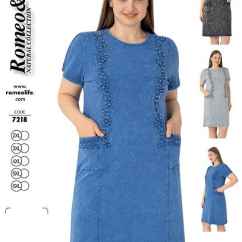 Платье Romeo life (52-60) 7218 d.grey (лето) Romeo life 7218 d.grey