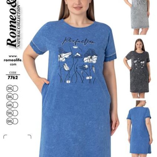 Платье Romeo life (52-60) 7762 blue (лето) Romeo life 7762 blue