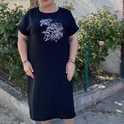 Платье Romeo life (52-58) RL585 black (лето) Romeo life RL585 black