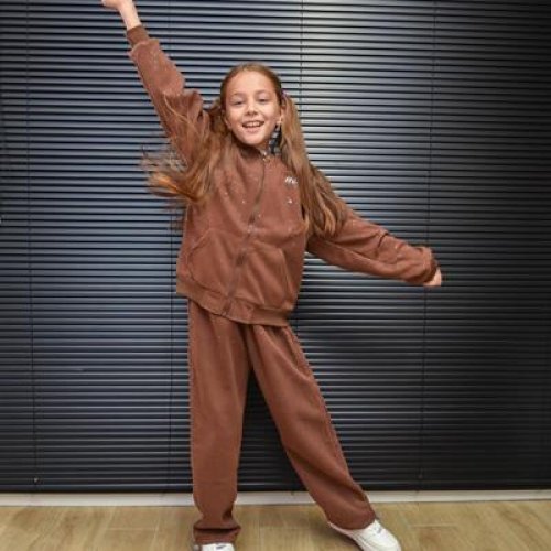 Костюм спорт Yalisi (120-170) 5801 brown (деми) Yalisi 5801 brown