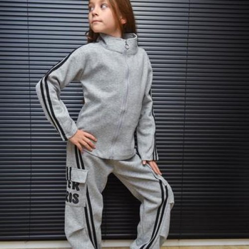 Костюм спорт Yalisi (120-170) 5803 grey (деми) Yalisi 5803 grey