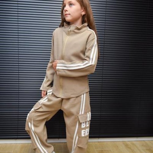 Костюм спорт Yalisi (120-170) 5803 beige (деми) Yalisi 5803 beige