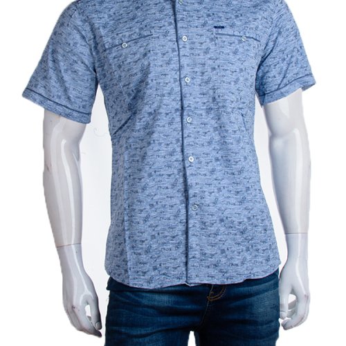 Рубашка Logaster (XL-5XL) A348 d.blue (лето) Logaster A348 d.blue