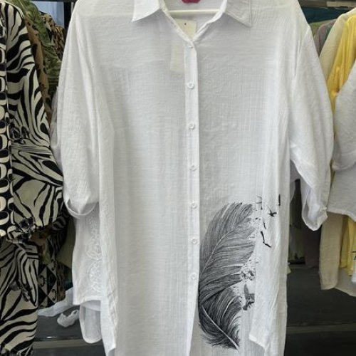 Рубашка P.HEY (XL-4XL) 535 white (деми) P.HEY 535 white