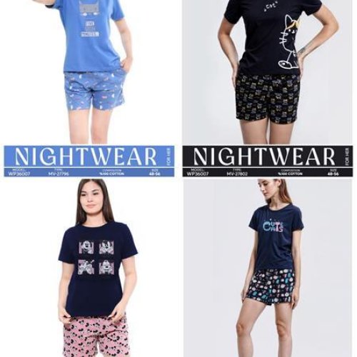 Пижама Samo (48-56) 27790 navy-pink (лето) Samo 27790 navy-pink