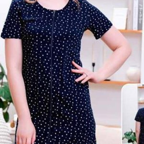 Халат Samo (46-56) XT01 navy (лето) Samo XT01 navy