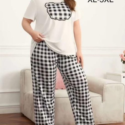 Пижама Brilliant (XL-5XL) 500030 white (лето) Brilliant 500030 white