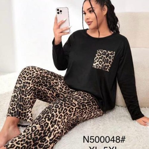 Пижама Brilliant (XL-5XL) 500048 black (деми) Brilliant 500048 black