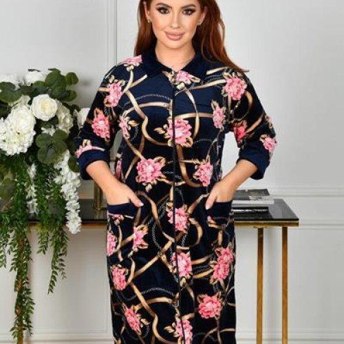 Халат Brilliant (58-66) 700-30 navy (деми) Brilliant 700-30 navy