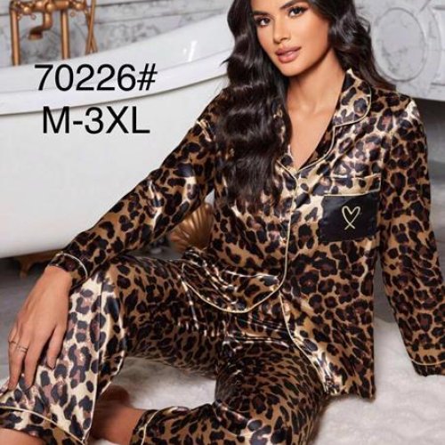 Пижама Brilliant (M-3XL) 70226 brown (лето) Brilliant 70226 brown