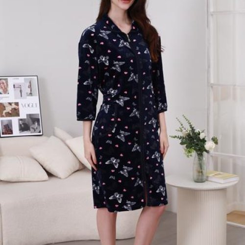 Халат Brilliant (58-66) 800-212 navy (деми) Brilliant 800-212 navy