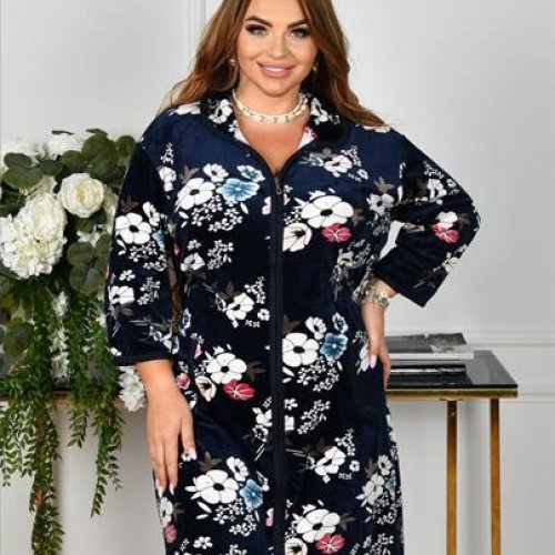 Халат Brilliant (58-66) 800-235 navy (деми) Brilliant 800-235 navy