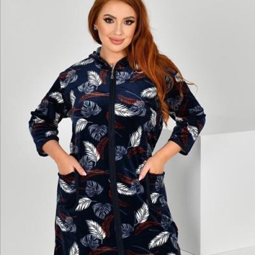 Халат Brilliant (62-70) A800-221 navy (деми) Brilliant A800-221 navy