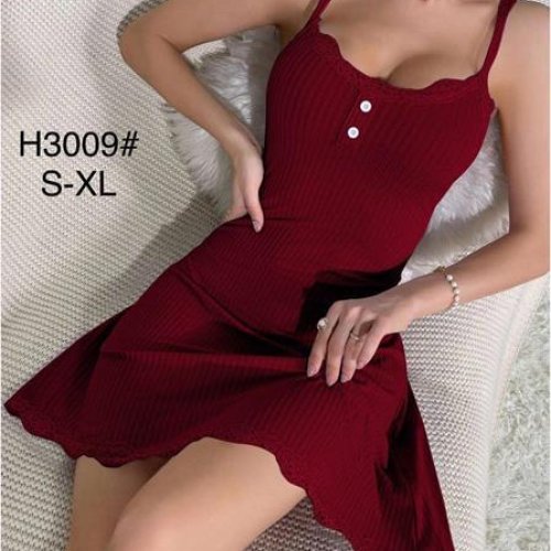 Ночнушка Brilliant (S-XL) H3009 wine (лето) Brilliant H3009 wine