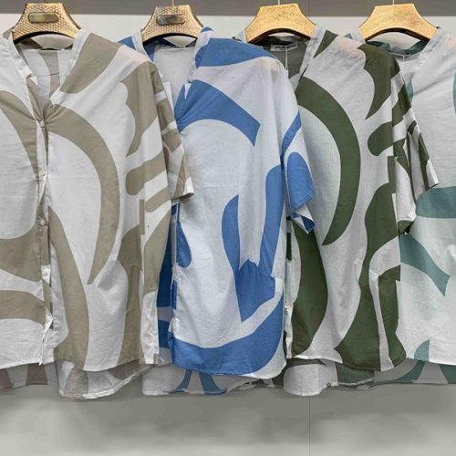 Рубашка Yafeier (3XL-7XL) 8653 beige (лето) Yafeier 8653 beige
