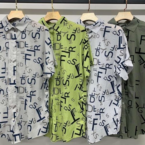Рубашка Yafeier (3XL-7XL) 9015 l.green (лето) Yafeier 9015 l.green
