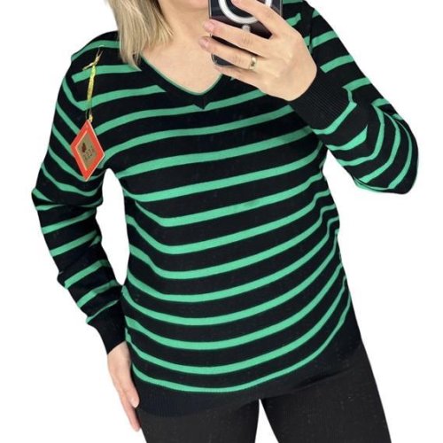 Свитер LeVisha (48-52) 24503 black-green (деми) LeVisha 24503 black-green