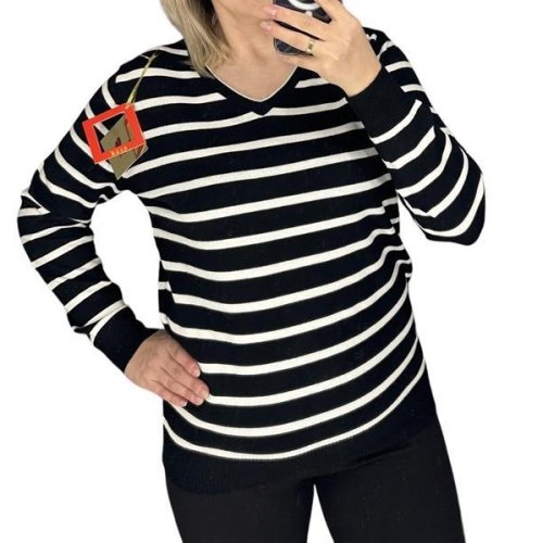 Свитер LeVisha (48-52) 24503 black-white (деми) LeVisha 24503 black-white