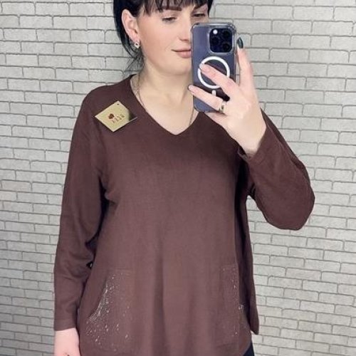 Свитер LeVisha (52-58) 25204 brown (деми) LeVisha 25204 brown
