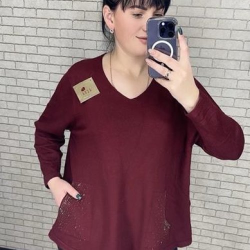 Свитер LeVisha (52-58) 25204 wine (деми) LeVisha 25204 wine
