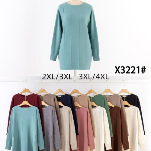 Свитер KissMe (2XL-4XL) X3221 mix (деми) KissMe X3221 mix
